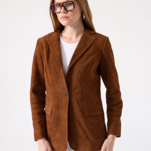 Nottega Chocolate Kadın Deri Ceket