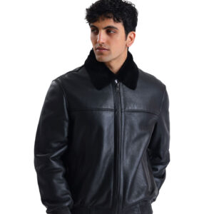 Alternative view of Nottega Hermes Erkek Deri Ceket